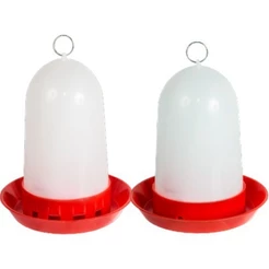 1 Comedouro 1 Bebedouro Aves Frango Codorna Pintinho 750ml Galo Galinheiro