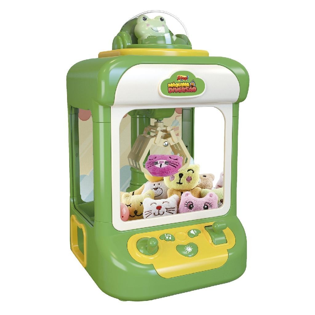 Mini Maquina Grua Pegar Ursinho Shopping Infantil Com Pelúcias e Bichinhos
