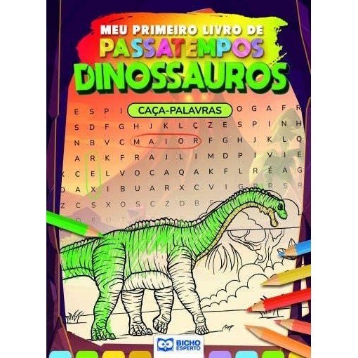 Meu Primeiro Livro de Passatempos Dinossauro - Caça-Palavras em Oferta na Shopee