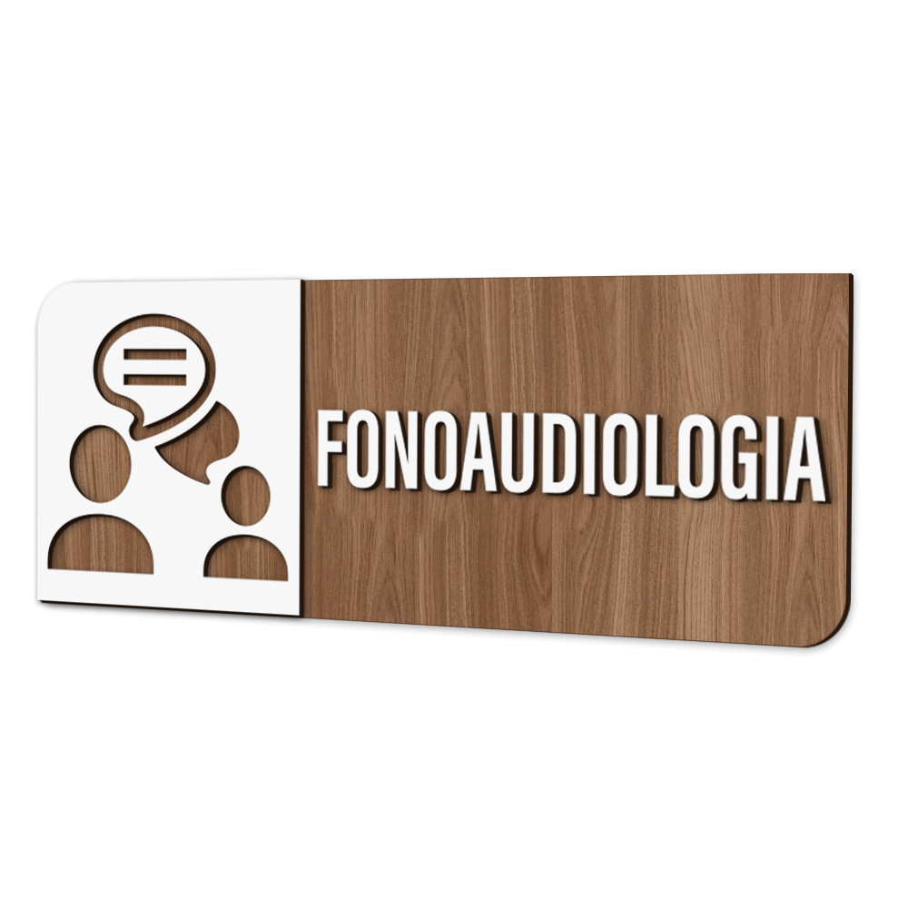 Placa Sinalização Indicativa Fonoaudiologia em Oferta na Shopee
