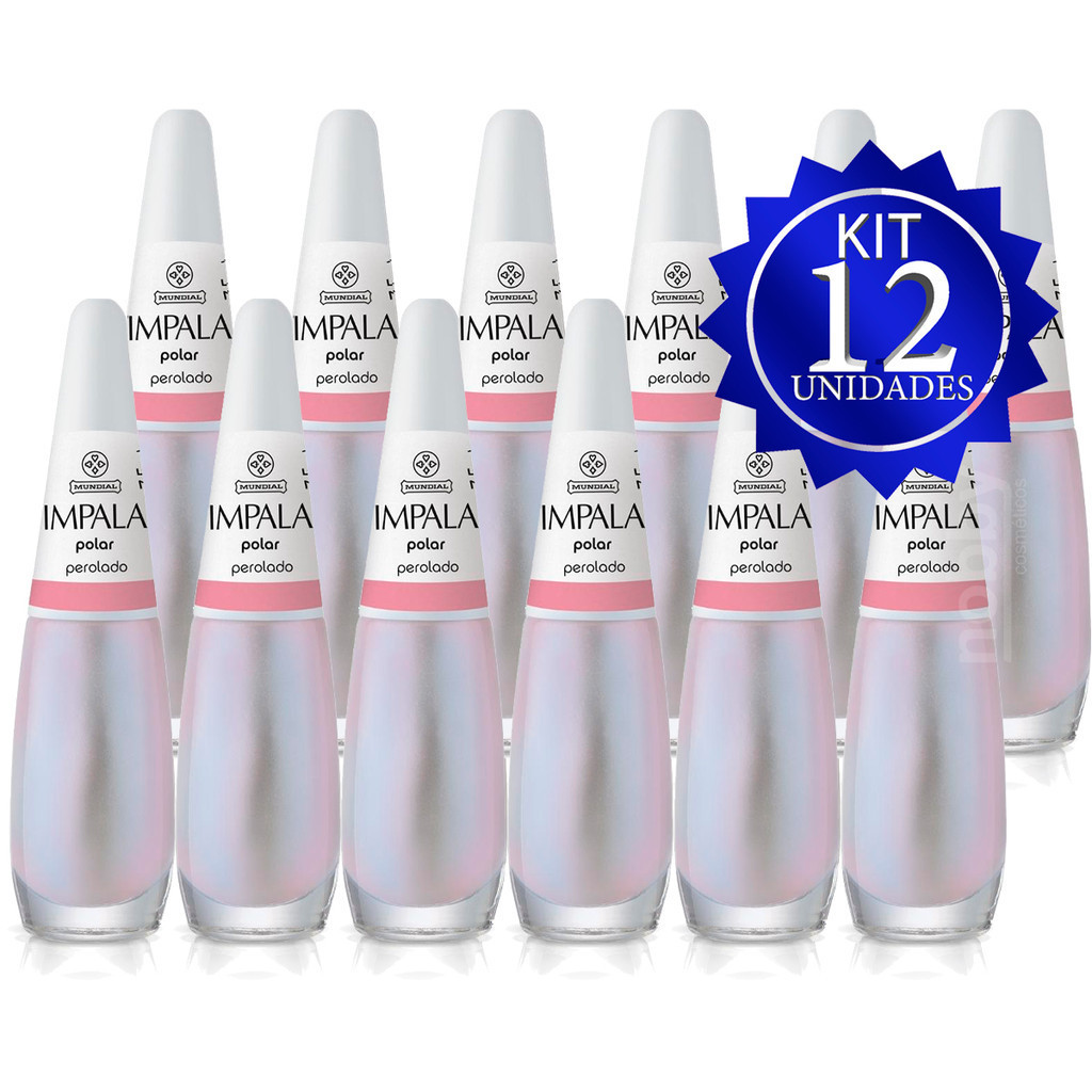 Kit Esmaltes Polar Impala 12 Unidades Manicure