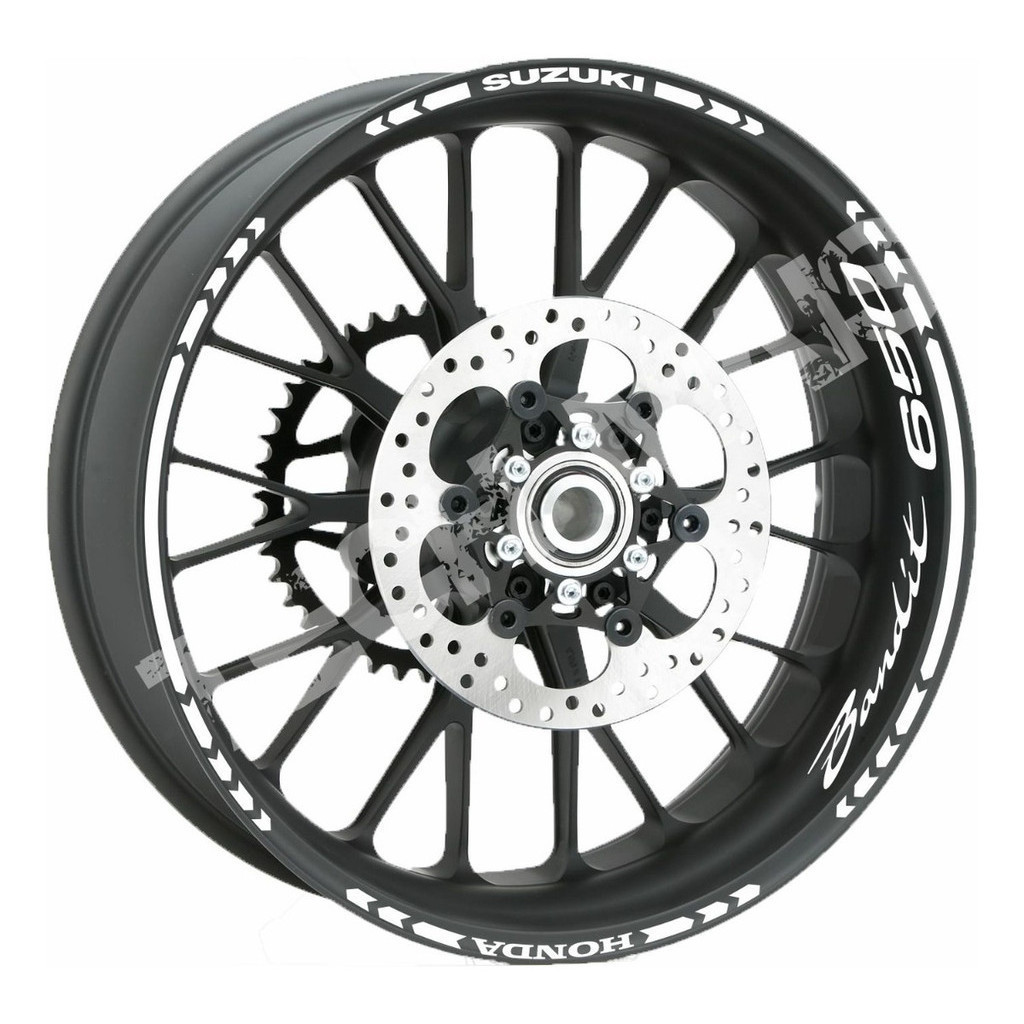 Kit Adesivo Refletivo De Rodas Friso Moto Suzuki Bandit 650 refletivo