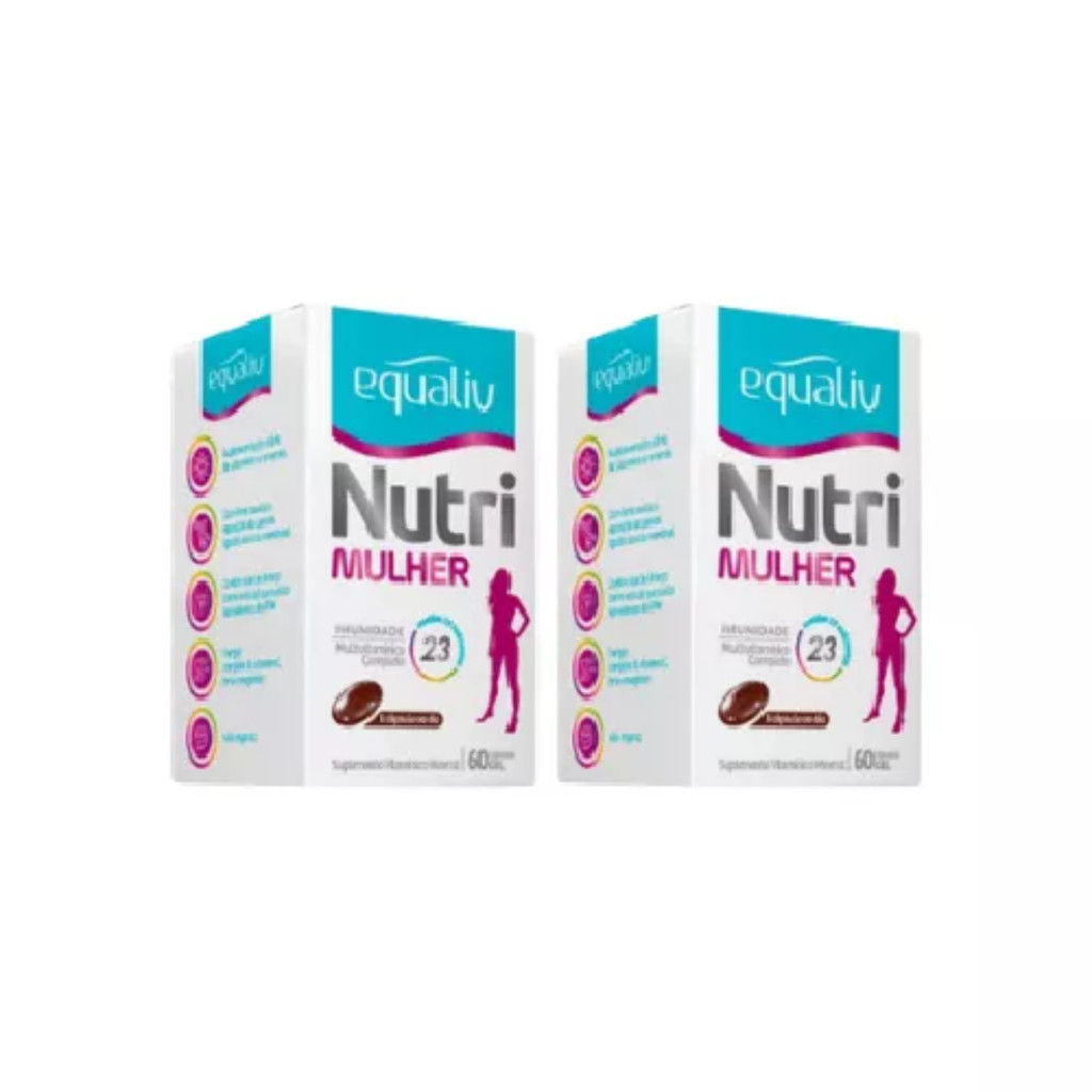 Kit C2 Suplemento Vitamínico Nutri Mulher C60 caps – Equaliv