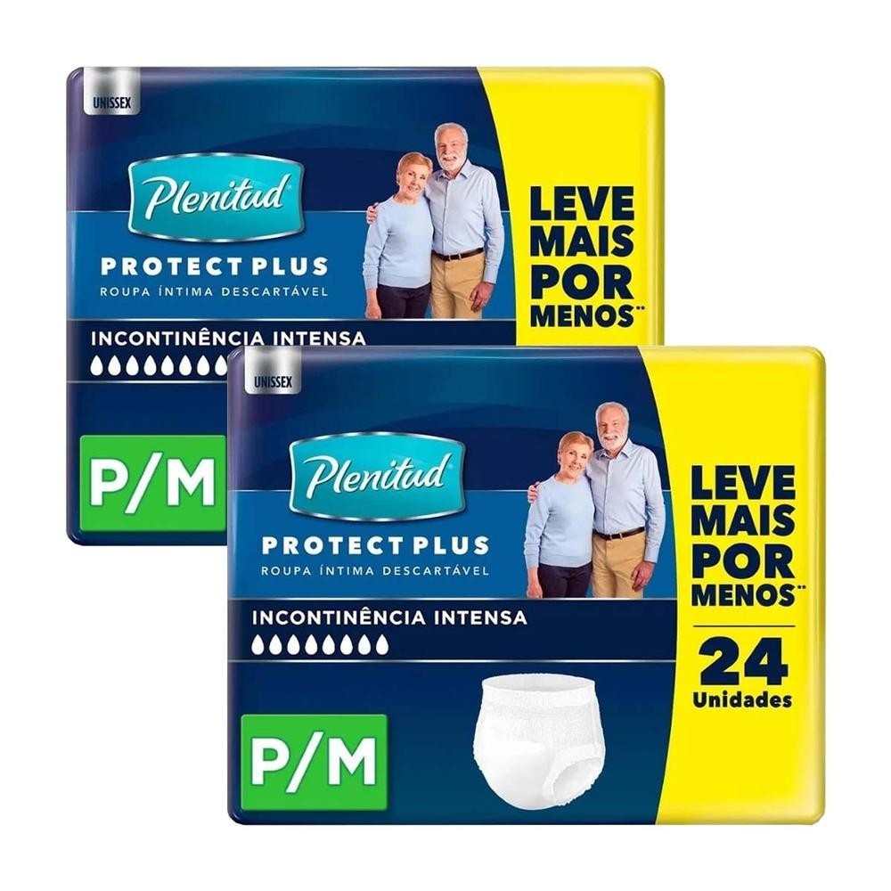 Kit 2 und Roupa Íntima Plenitud Protect Plus P/m 24 und