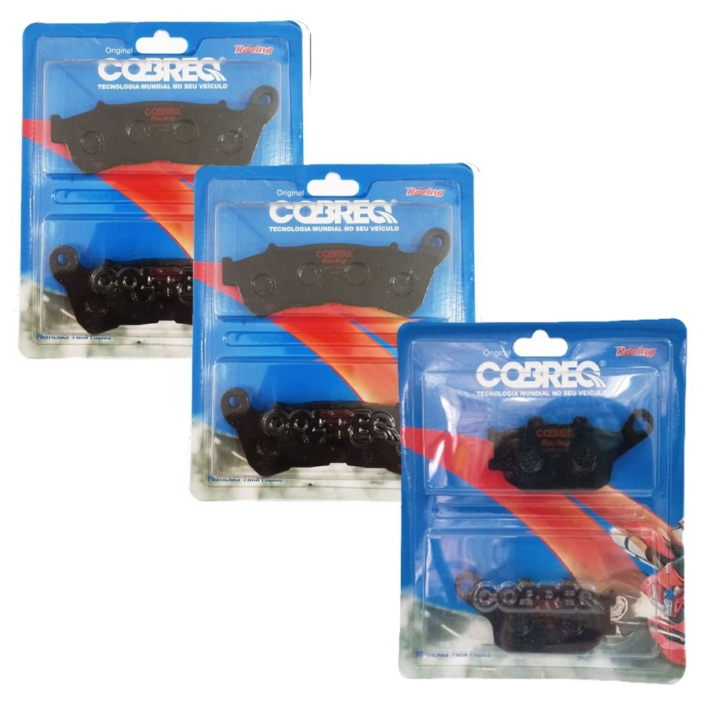 Kit Pastilhas de Freio Cb 600f Hornet / Cbr 600f Abs 2008-2014 Cobreq Racing em Oferta na Shopee