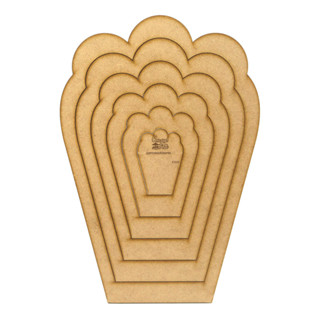 Gabarito Flor Gigante MDF F008 em Oferta na Shopee