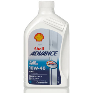 Óleo De Motor Shell Advance AX6 10W40 Lubrificante Semissintético Api SL Jaso MA2 - 1 Litro em Oferta na Shopee