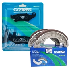 Pastilha e Lona de Freio Biz 100 / Bros 150 / Crf 230 Cobreq (Lona Sob Medida 0.25)