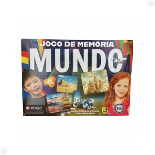 Jogo de Memória Conhecendo o Mundo 12201 - Toia Brinquedos em Oferta na Shopee