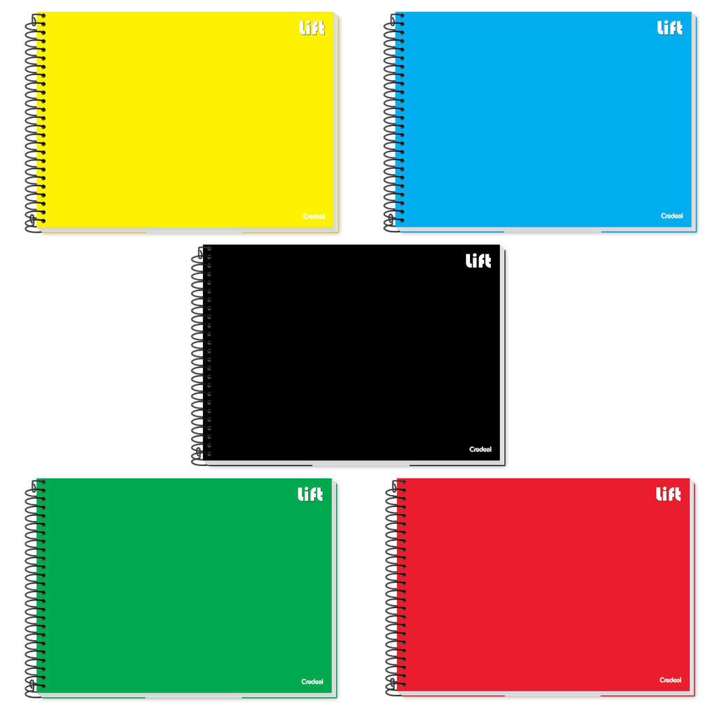 Caderno Cartografia e Desenho Espiral 80 Folhas Credeal