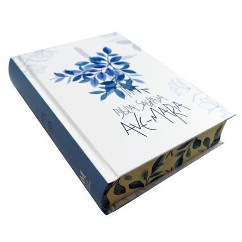 BÍBLIA SAGRADA EDITORA AVE MARIA CAPA FLORES CATOLICA COMPLETA ANTIGO E NOVO TESTAMENTO em Oferta na Shopee