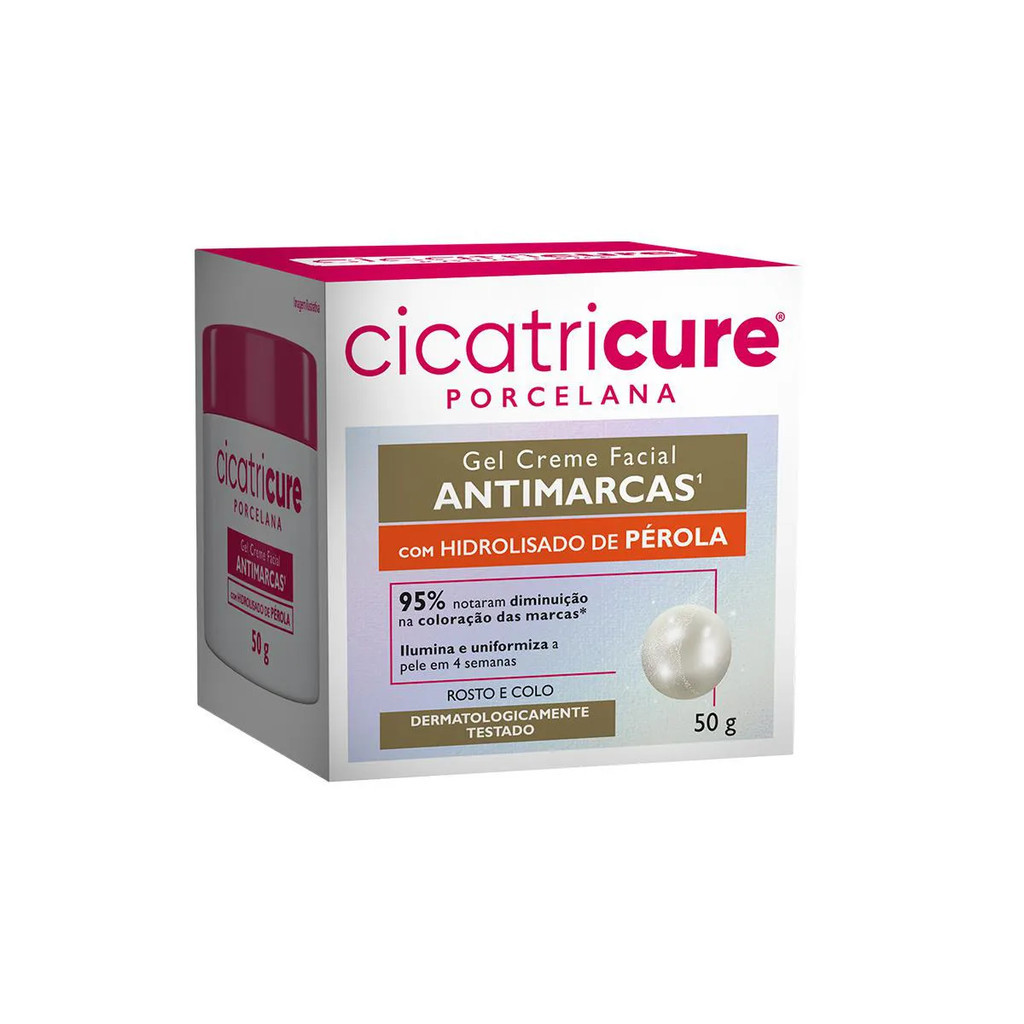 GEL CREME FACIAL CICATRICURE PORCELANA ANTIMARCAS 50G · foto 2