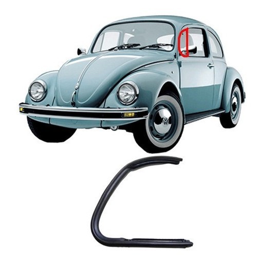 Borracha Ventarola Quebra Vento Fusca 1959 A 1996 Ld