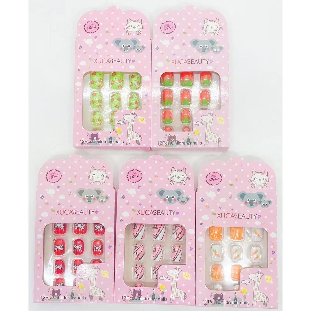 ANA1108 Kit Unhas Postiça Infantil (1caixa com 12 unhas)Contém Comprimidos de cola sólida — imagem 2 de 2