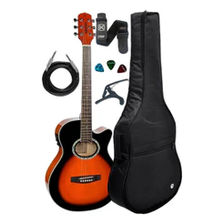 Violão Giannini Elétrico Gsf1d 3ts C/bag Luxo E Acessórios