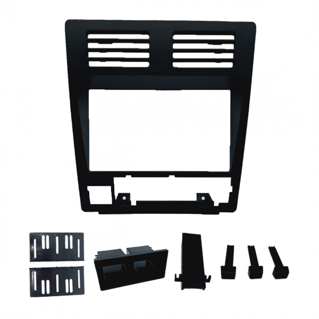 Moldura 2 Din MP5 Gol Quadrado, Voyage e Parati CL, Saveiro CL - Preta em Oferta na Shopee