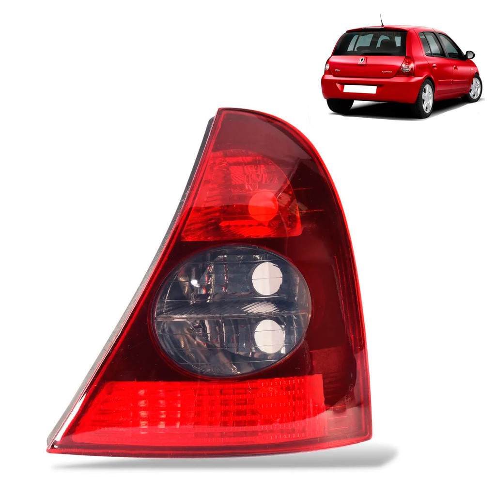 Lanterna Traseira Clio Hatch 03 04 05 06 07 08 09 10 Fumê