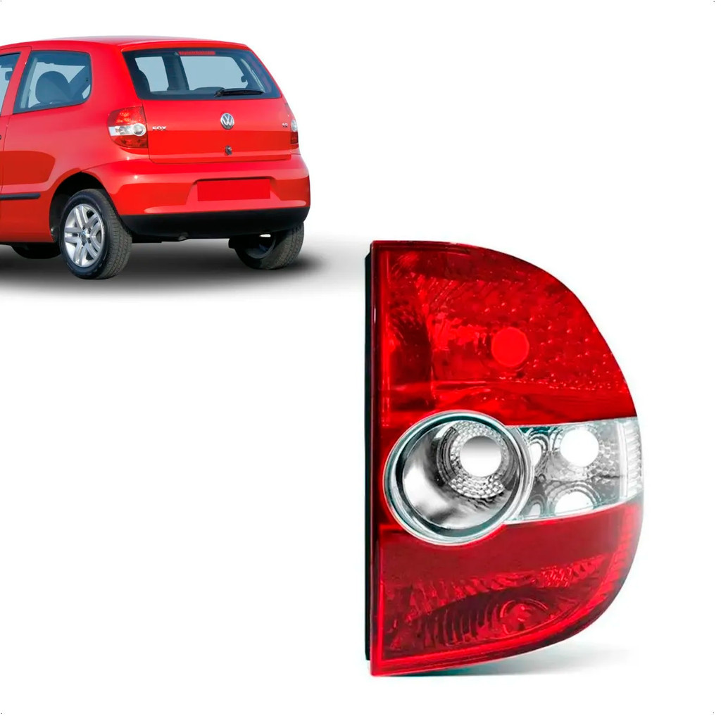 Lanterna Traseira Vw Fox 2004 2005 2006 2007 2008 2009 2010 Bicolor