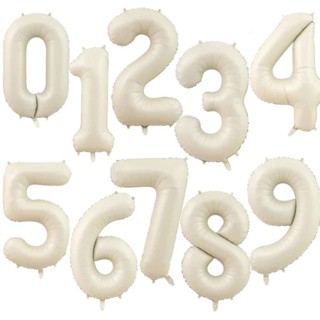 Balão Numero Creme Grande 70/75cm Festa Decoração Aniversário em Oferta na Shopee