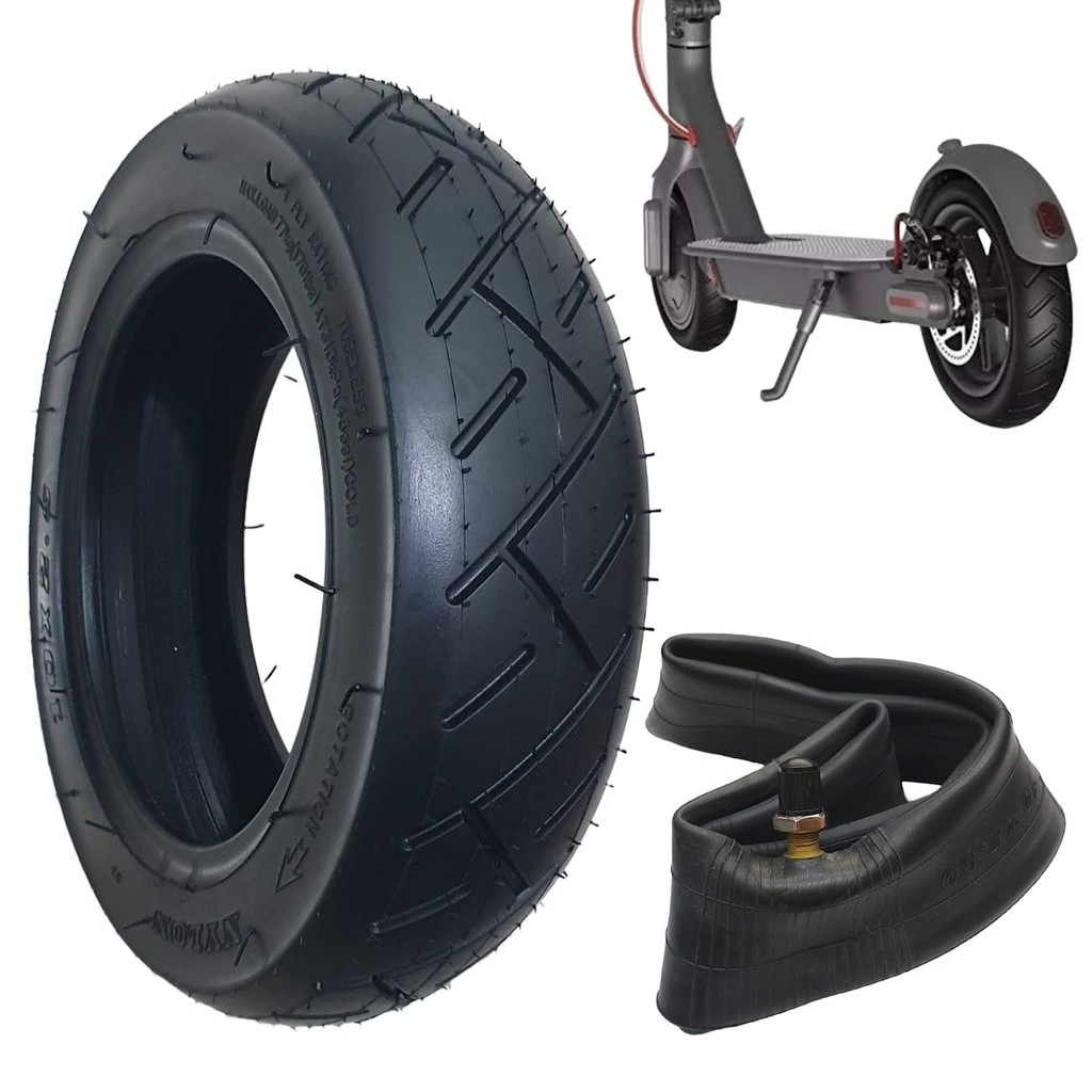 Kit Pneu e Câmara De Ar 10 X 2.5 Patinete Eletrico S10 Foston