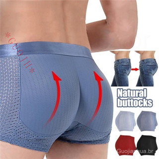 Homens Briefs De Látex Para Modelar As Nádegas Macho Fake Up Hip Lift Sem Costura Saia De Pêssego Rica em Oferta na Shopee