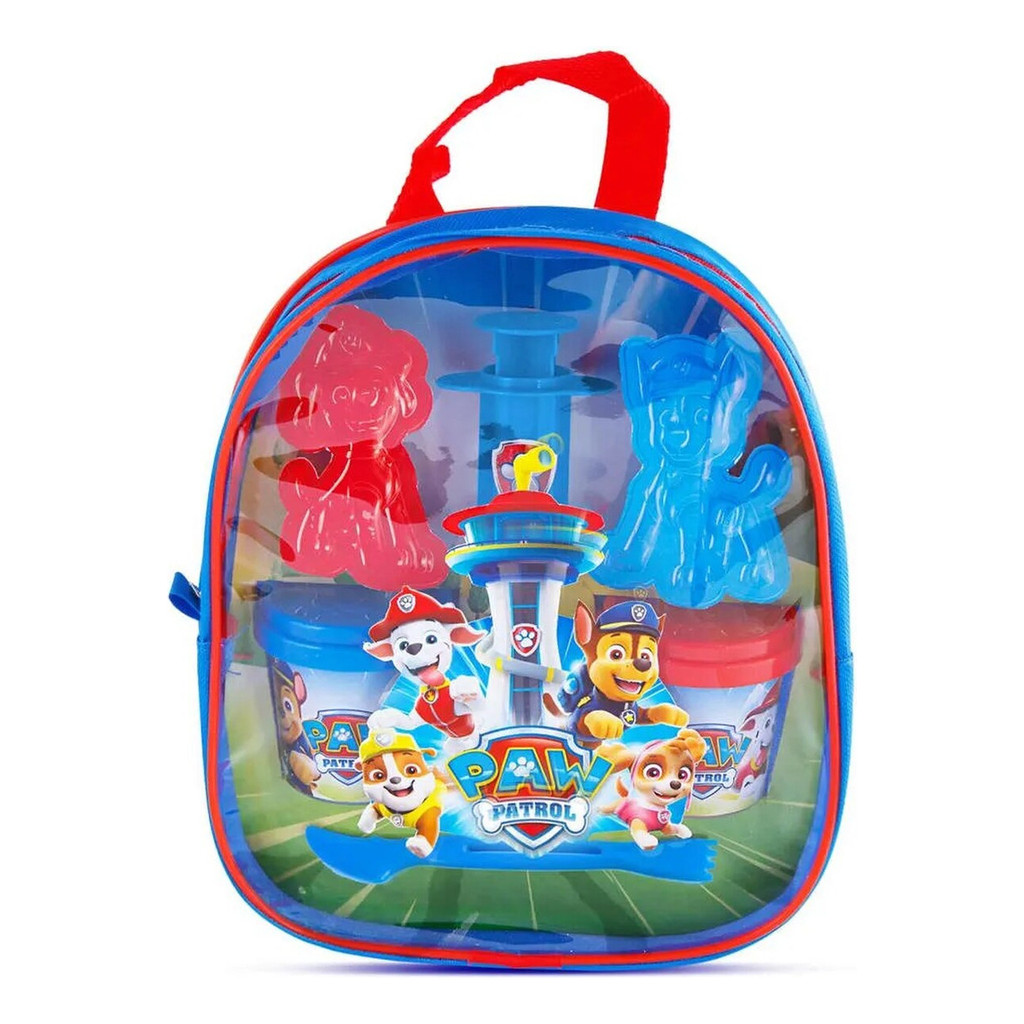 Patrulha Canina 3 Potes Massinha + Mochila Sunny