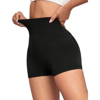 SHORTS LEGGING FEMININO DE SUPLEX PRETO CINTURA ALTA NÃO TRANSPARENTE FITNESS ACADEMIA P, M, G, E GG