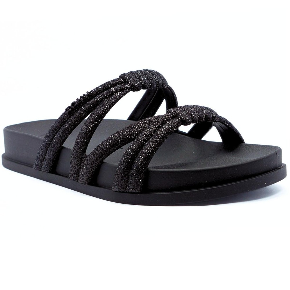Papete Zaxy Pose Nó Glitter Feminino - Preto - Women Shoes
