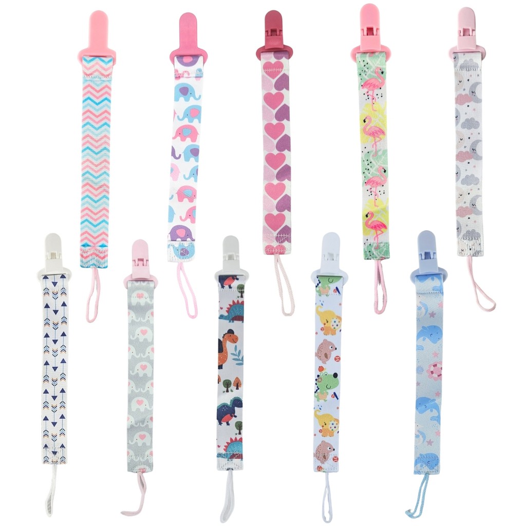 Prendedor de Chupeta Infantil para Bebês C/ Trava Clipe Livre BPA - Castela Brasil