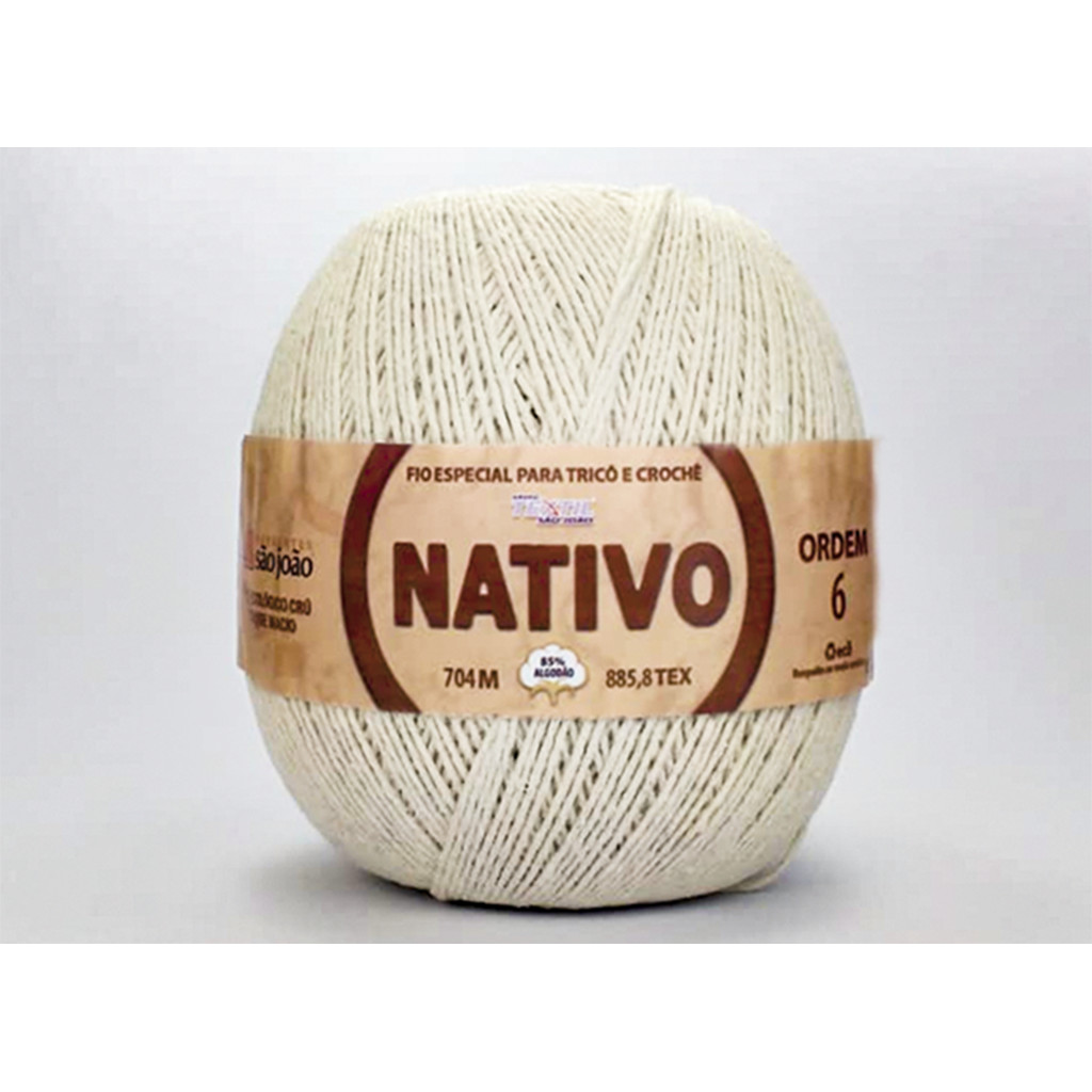 Novelo Barbante Linha Nativo Cru 700 Gramas em Oferta na Shopee