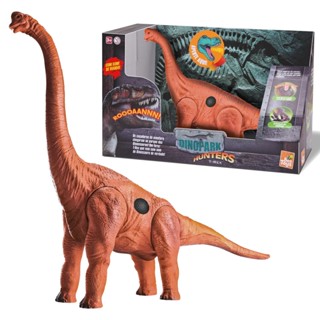 Boneco Dinossauro Dino Park Hunters Braquiossauro Com Som Em Vinil - Bee Toys em Oferta na Shopee