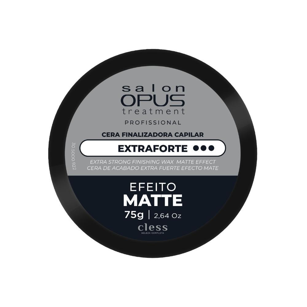 Cera Modeladora Fixação Extra Forte Matte Salon Opus 75g em Oferta na Shopee