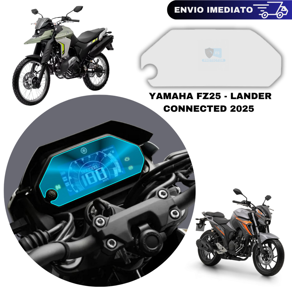 Película protetora painel Lander Fazer Fz25 Connected 2025 2026 em Diante Acessórios de Proteção