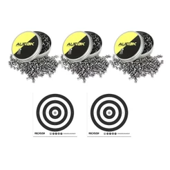 Kit 3 latas Chumbinho Aurok Hollow Point 5,5mm + Alvos