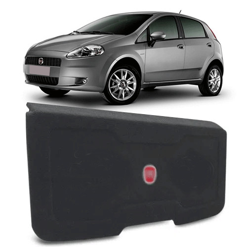Tampão Porta Malas Fiat Punto 2007 a 2017 R-Acoustic Bagagito Carpete Grafite em Oferta na Shopee