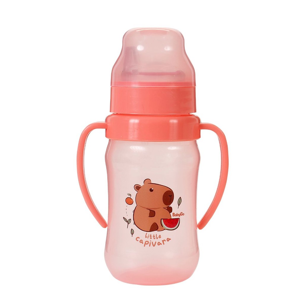 Super Copo de Treinamento Infantil com Alças Little Capivara 400ml BabyGo em Oferta na Shopee
