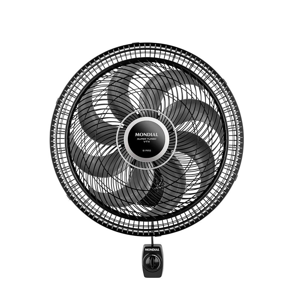 Ventilador de Parede Mondial Super Turbo 40cm 8 Pás 140W 220V Preto/Prata - VTX-40P-8P em Oferta na Shopee