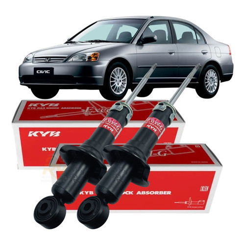 Par Amortecedor Traseiro Kayaba Civic 1.7 2001 2002 2003 2004 2005 em Oferta na Shopee