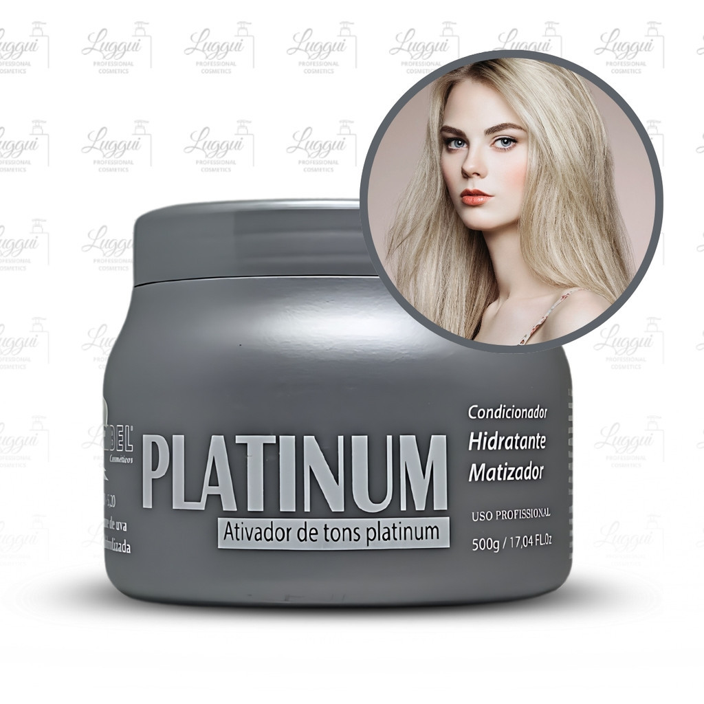 Máscara Matizadora Loira Platinum Mairibel 500g - Retira o amarelado