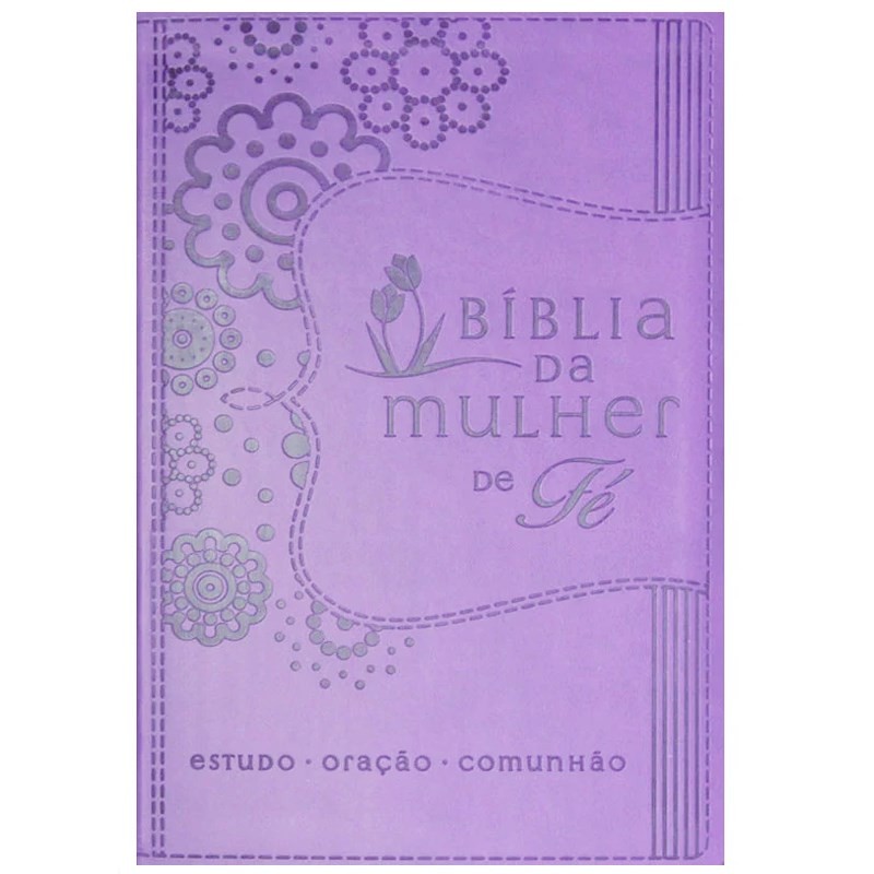 Bíblia da Mulher de Fé | Letra Normal | NVI | Roxa em Oferta na Shopee