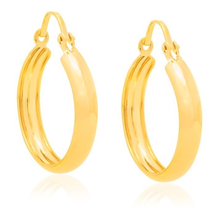 Brinco Argola Larga. Med. 2,0 Cm Rommanel 520284 em Oferta na Shopee