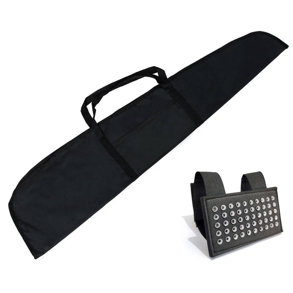Capa Forrada Para Carabina C/ Luneta 120x28cm E Porta Chumbinho 5.5mm