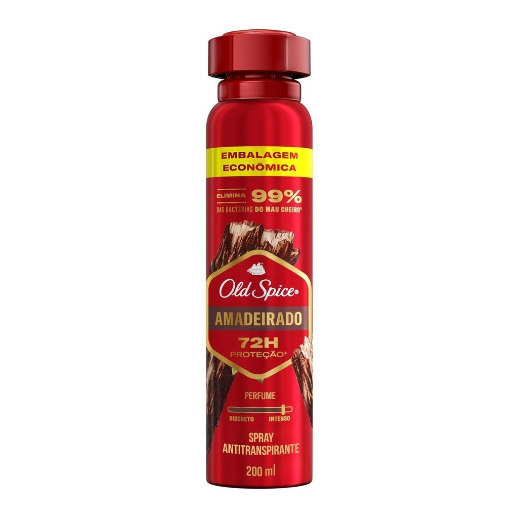 Desodorante Spray Antitranspirante Old Spice Lenha 200mL - Beauty