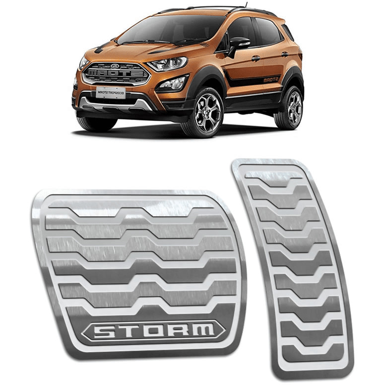Pedaleira Ecosport Storm 13/.. Automático Aço Inox - Não fura o pedal