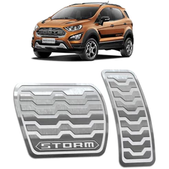 Pedaleira Ecosport Storm 13/.. Automático Aço Inox - Não fura o pedal