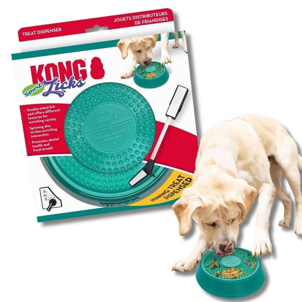 Kong Licks Spinz Tapete de Lamber Para Cães e Gatos Tamanho G