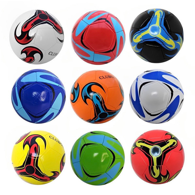kIT 2 Bola De Futebol Campo Tamanho Oficial Couro Sintético Cor Sortida