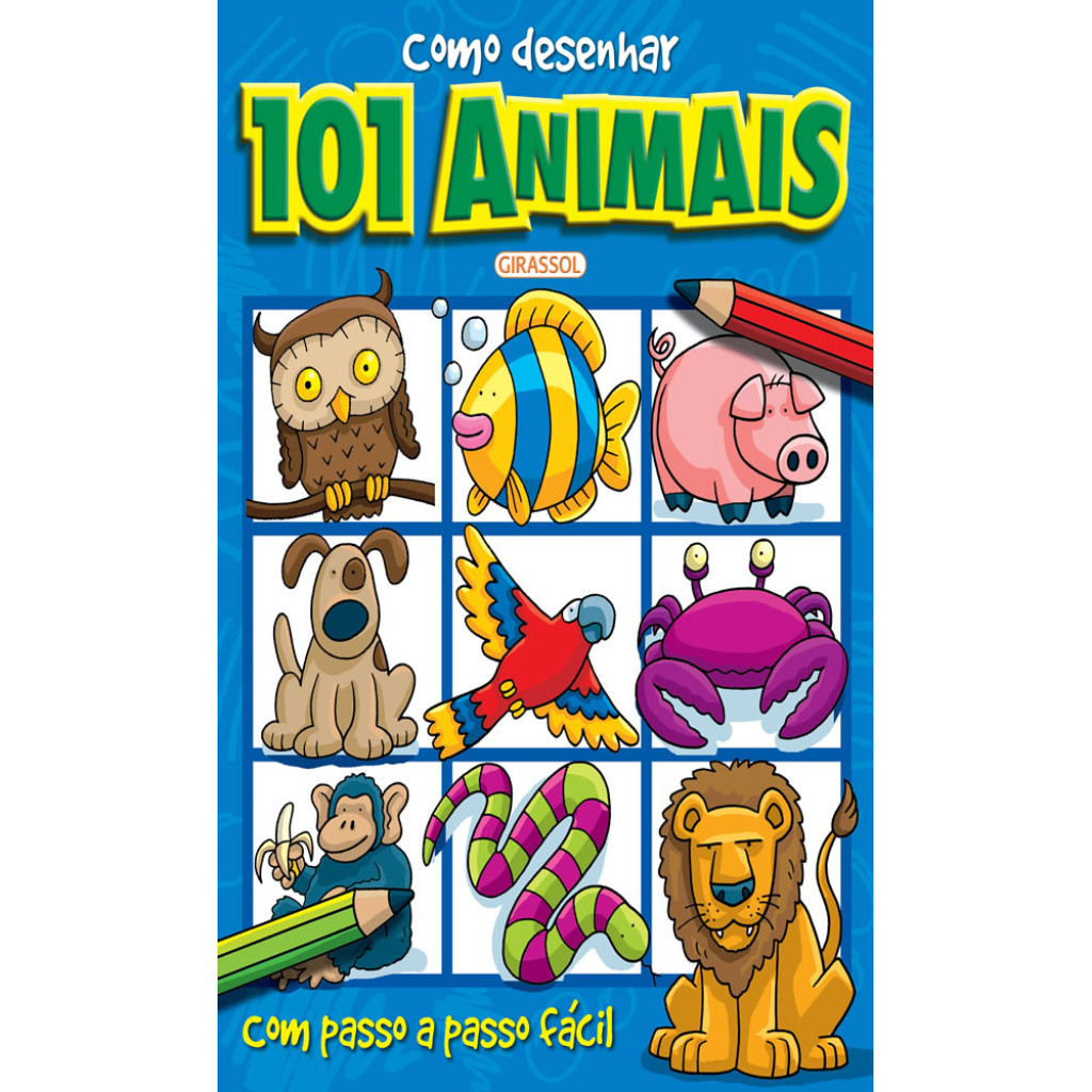 COMO DESENHAR 101 ANIMAIS em Oferta na Shopee