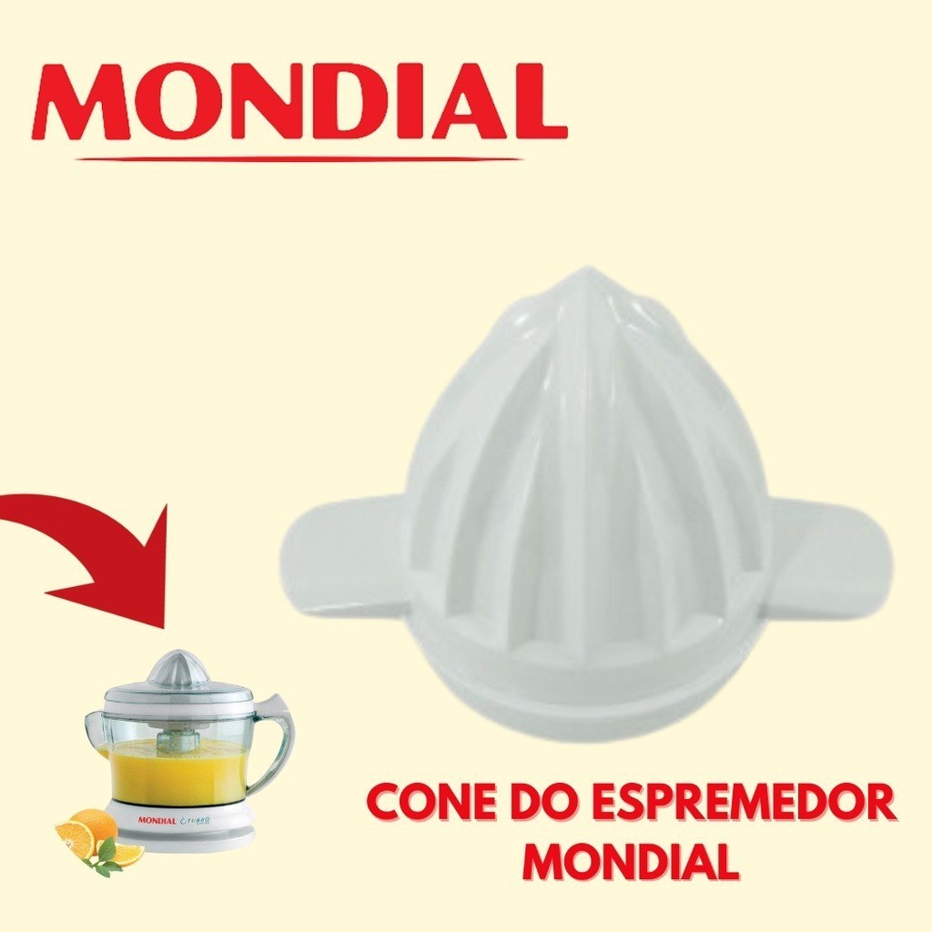 Cone Para Espremedor de laranja Mondial Turbo Maior Branco