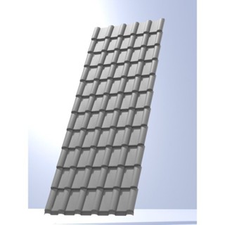 Kit com 20 Telhas Pvc Plan 242x88cm Cinza  Cinza em Oferta na Shopee